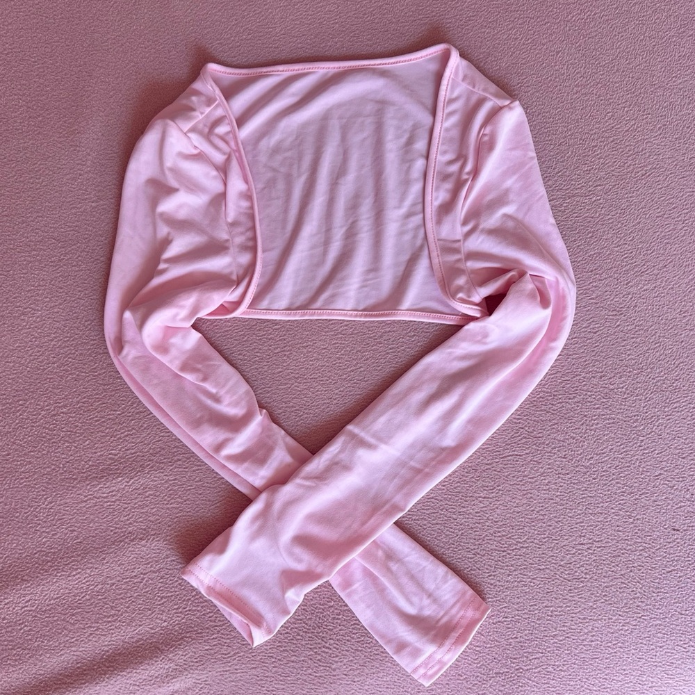 Pink balletcore bolero